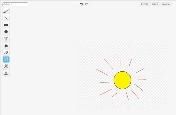 Editor de imágenes de Scratch